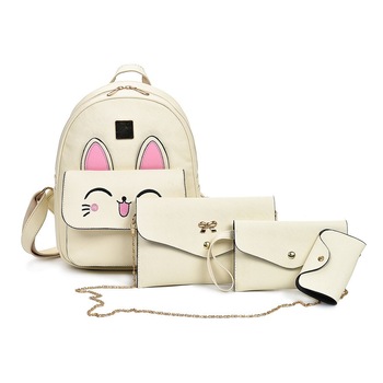 Set Rucsac 3 Accesorii Figaro Bej Set Rucsac 3 Accesorii Figaro Bej