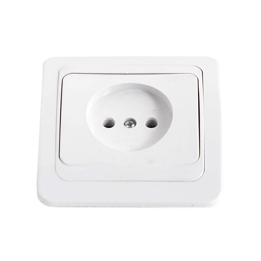 Priza simpla iMKⓇ incastrata, rama inclusa, alb, AN