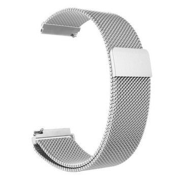 Curea metalica cu prindere magnetica Edman pentru Samsung Gear S3 si telescoape Quick Release incluse in pachet, latime prindere 22mm, Argintie Curea metalica cu prindere magnetica Edman pentru Samsung Gear S3 si telescoape Quick Release incluse in pachet, latime prindere 22mm, Argintie