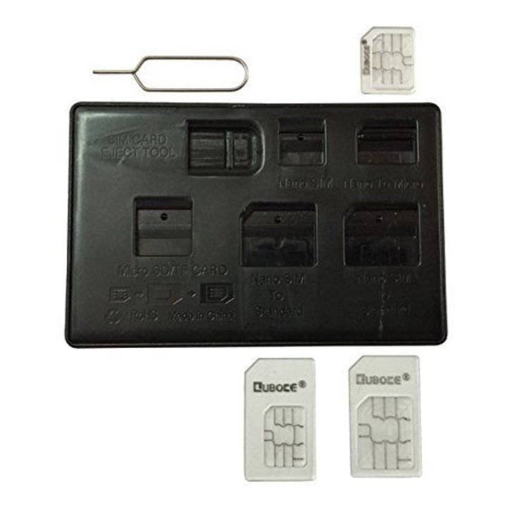 Set de adaptoare telefoane mobile, Royal, Nano/Micro Sim CARD, Pentru dispozitive mobile nano/micro sim