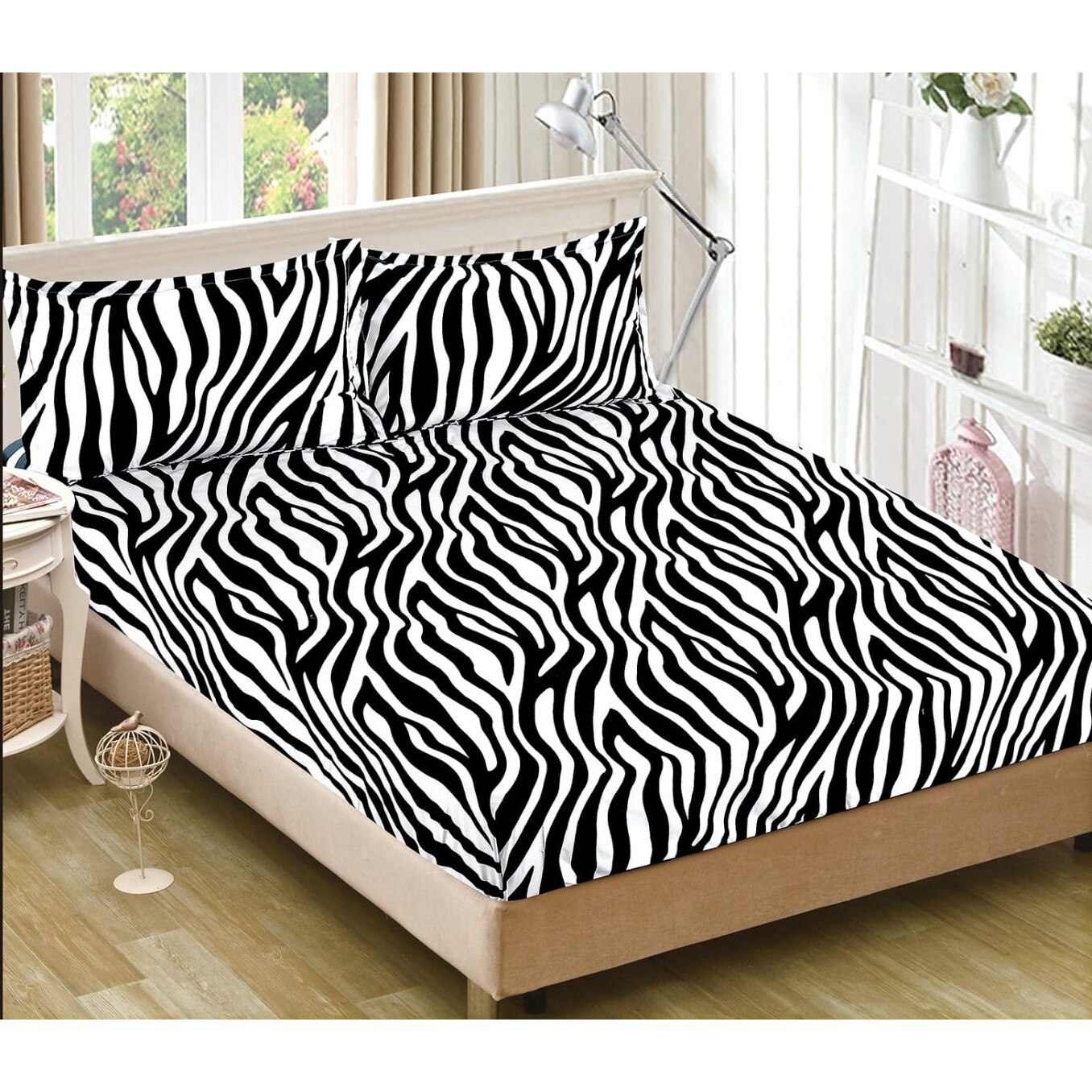 Set cearceaf cu elastic 230X250 cm si 2 fete de perna, VID-015