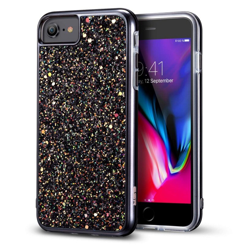 Carcasa ESR Glitter iPhone 8 / 7, Black