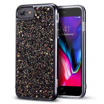 Carcasa ESR Glitter iPhone 8 / 7, Black Carcasa ESR Glitter iPhone 8 / 7, Black
