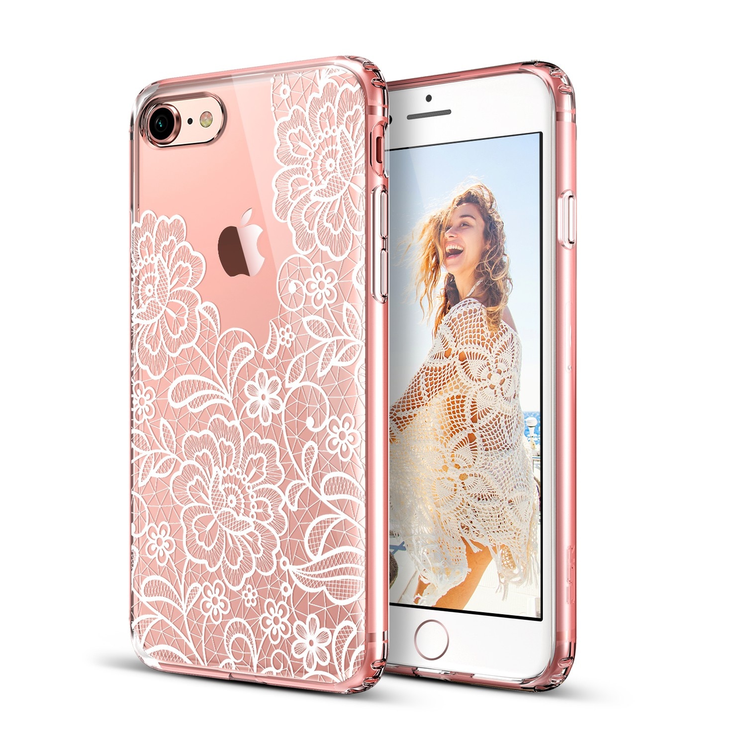 Carcasa ESR Totem iPhone 8 / 7, Lace Ice Flower