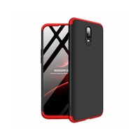 Husa 360 Grade Upzz Protection Oneplus 6t Negru-rosu