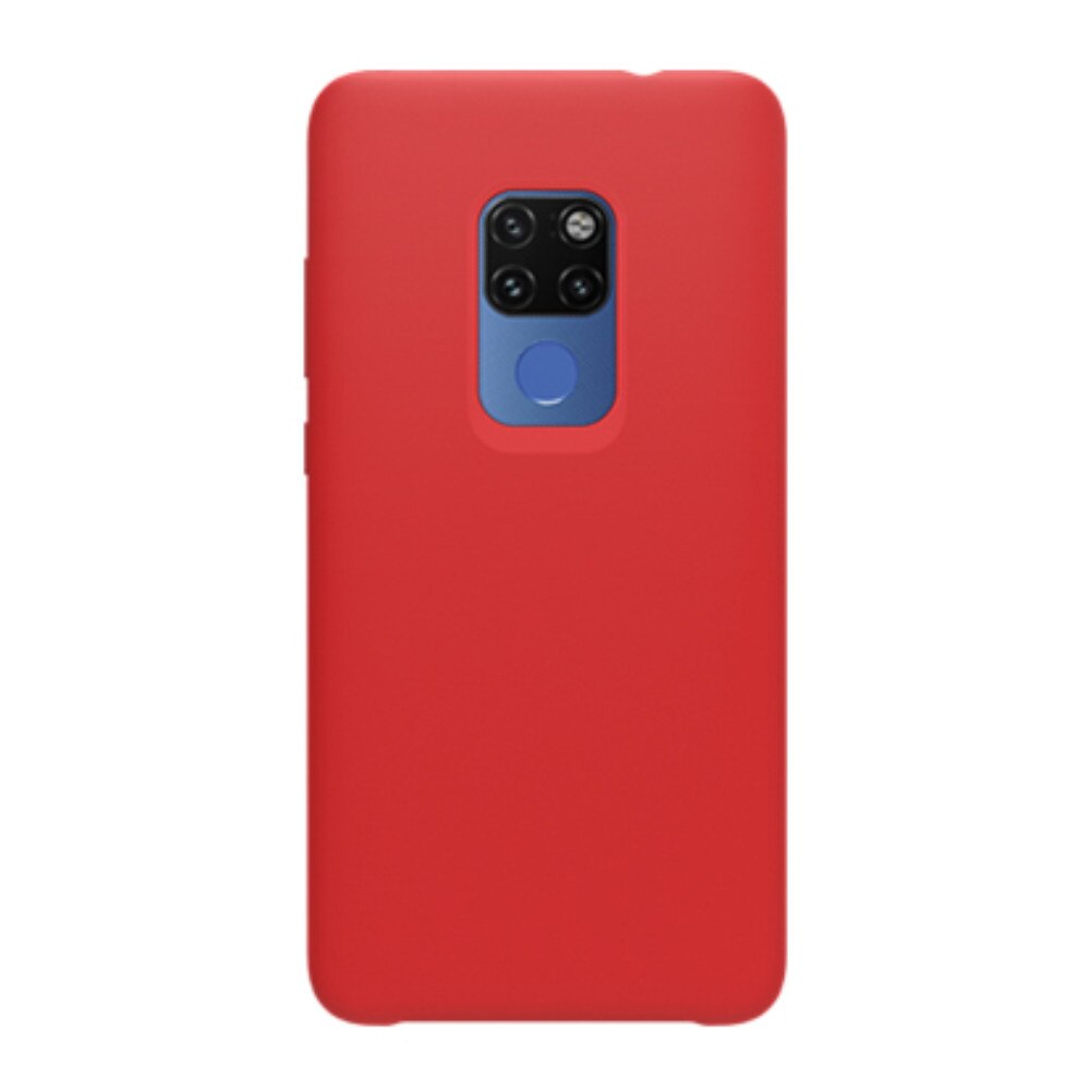 Husa din silicon mat cu interior de microfibra, Nillkin Flex, pentru Huawei Mate 20, rosu
