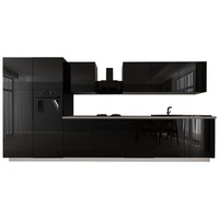 set bucatarie modulara blanca 2  mdf negru lucios dimensiune 42 m imagen 12_0_
0
