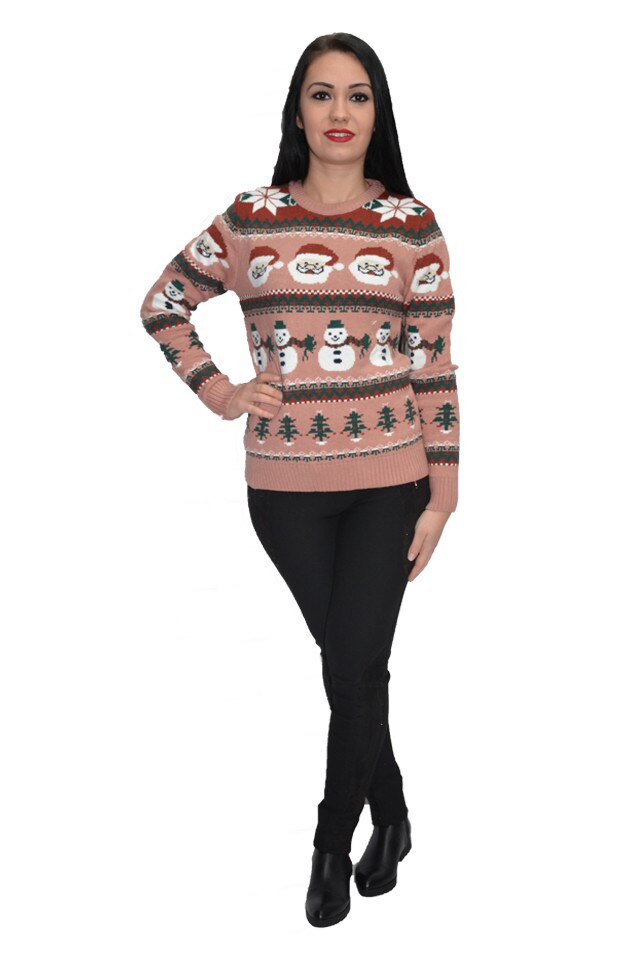 Pulover tricotat SnowMan,D&J Exclusive, Plamaniu