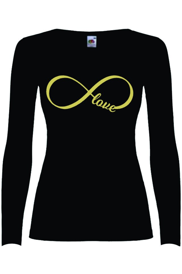 Bluza dama Personalizata, Fruit of the Loom 3, Negru