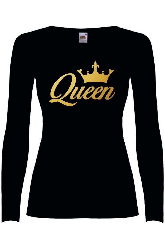 Bluza dama -Personalizata, Fruit of the Loom 1, Negru