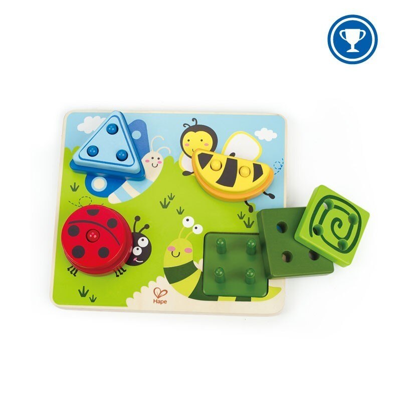 Puzzle creativ Gandacei, Hape, Lemn, 2 ani+