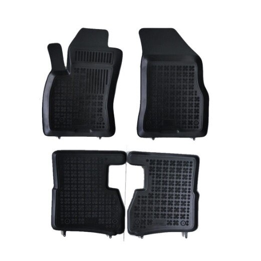 Set 4 covorase/presuri dedicate FIAT Doblo II dupa 2009 5 locuri/7 locuri,din cauciuc antiaderent stil tavita calitate de TOP