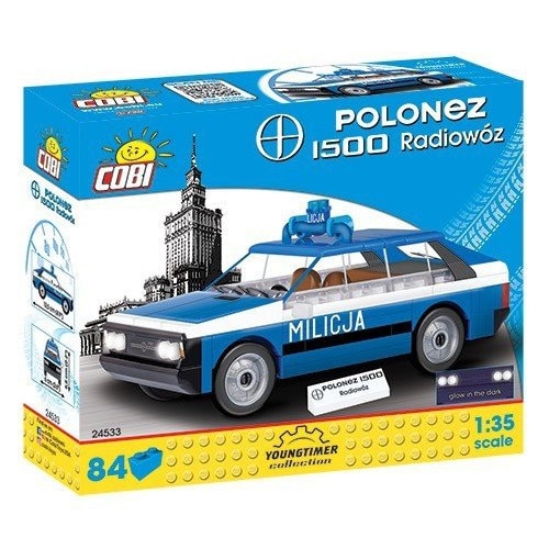 Set de constructie Cobi Klocki, Youngtimer Collection FSO Polonez 1500, 3 ani +, Multicolor