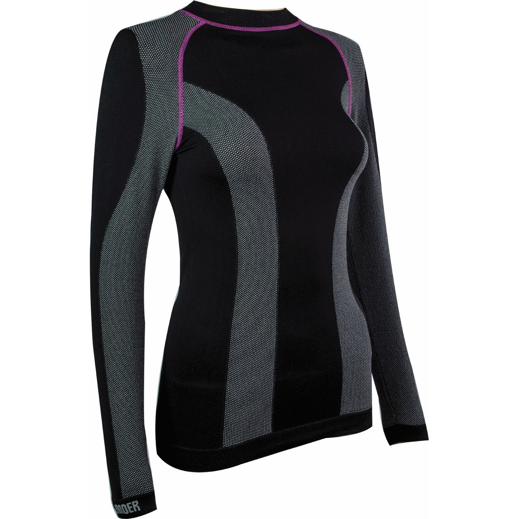 Bluza corp Highlander Thermo Tech Women Top LS, Femei, Negru, X-Large