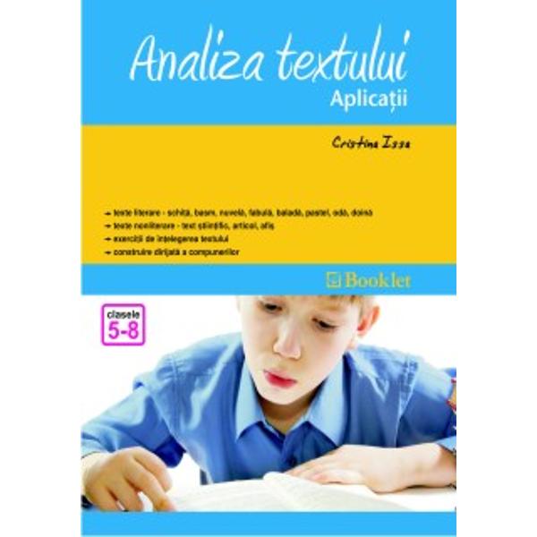 Analiza textului clasa 5-8. Aplicatii - Cristina Issa