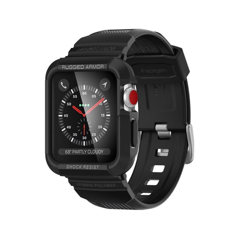 Curea Spigen Rugged Armor Pro Compatibila Cu Apple Watch 4/5 (44mm) , negru