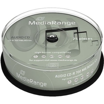 CD-R MediaRange Digital Audio 80min./700mb 40X - 25 bucati CD-R MediaRange Digital Audio 80min./700mb 40X - 25 bucati