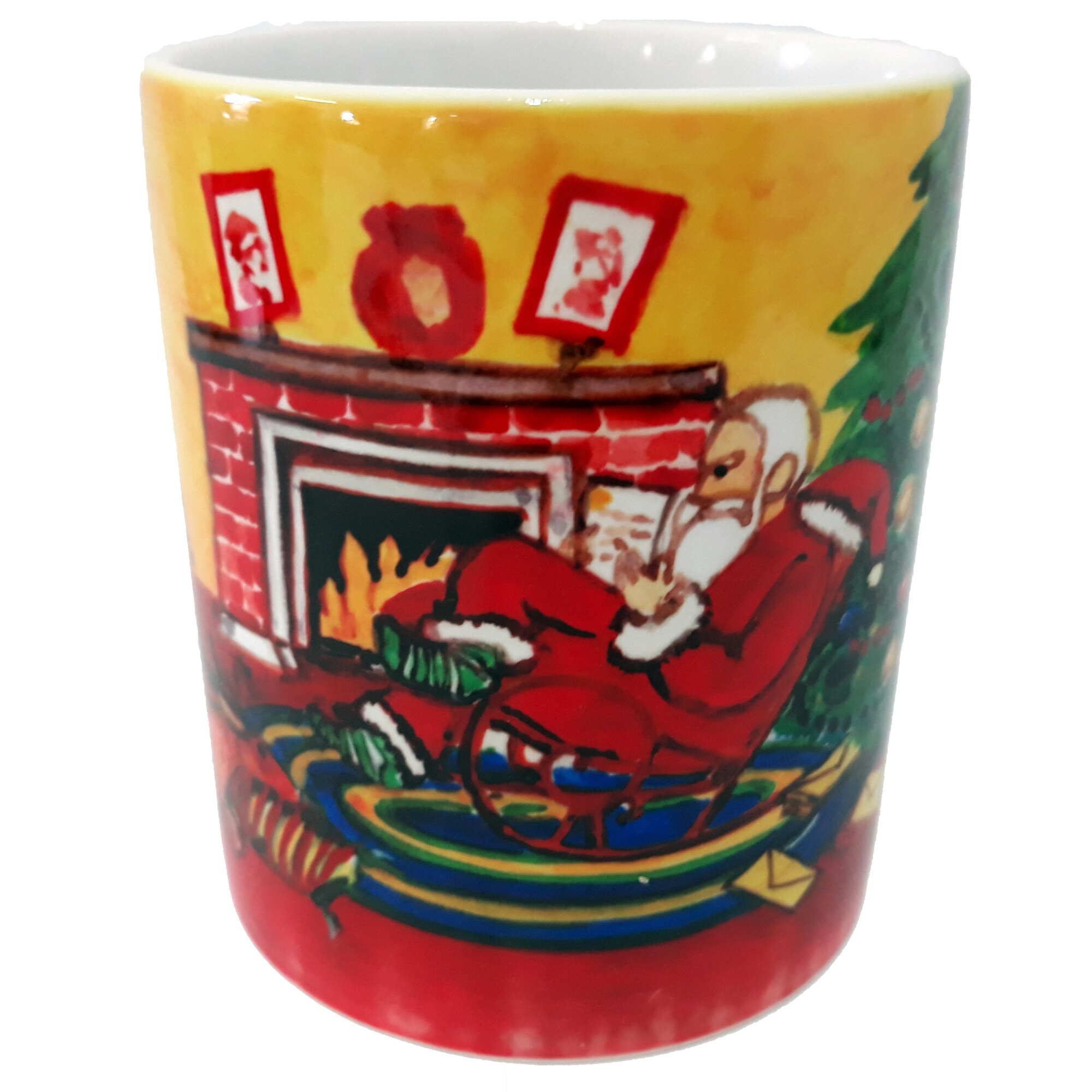 Cana ceramica cu model de iarna 3, capacitate: 300 ml