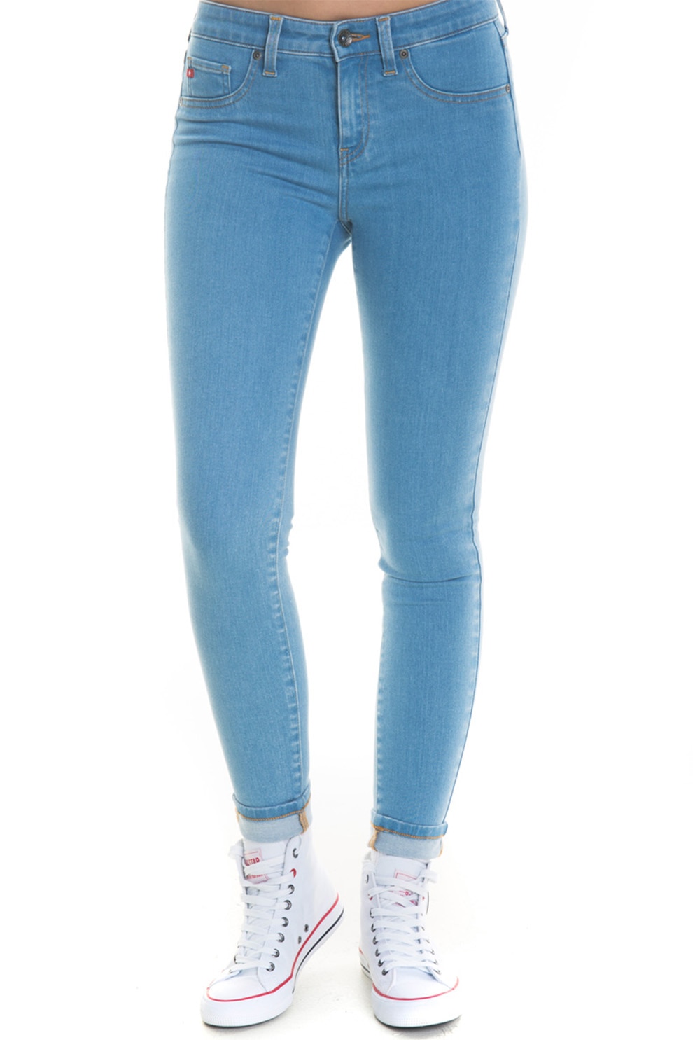 Big Star, Blugi skinny cu 3 buzunare Destiny 147, Albastru deschis, 29