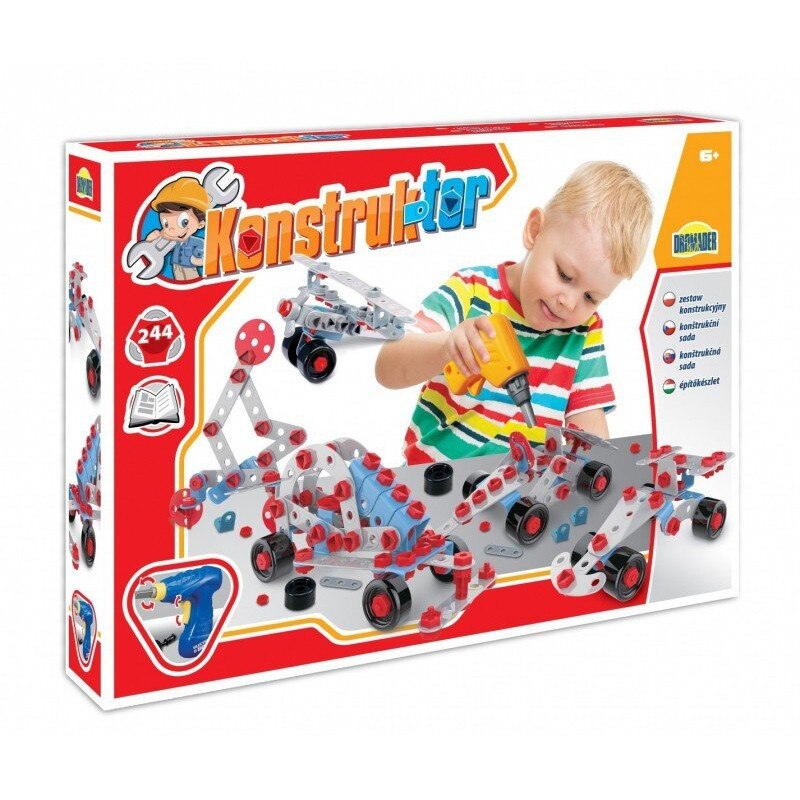 Joc educativ Dromader, Set de constructii, 244 elemente, 1 an +, Multicolor