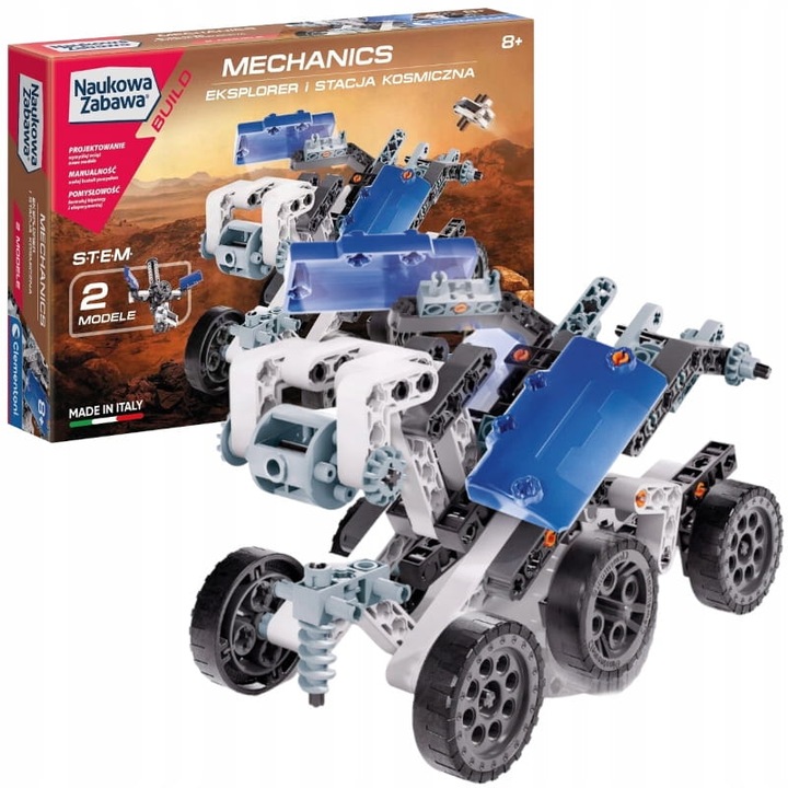 Set Vehicul spatial Clementoni, Laboratorul Mecanic, Multicolor