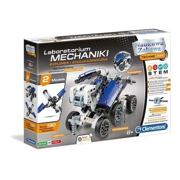 Set Vehicul spatial Clementoni, Laboratorul Mecanic, Multicolor Set Vehicul spatial Clementoni, Laboratorul Mecanic, Multicolor