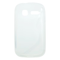 Husa silicon S-line semitransparenta pentru Alcatel Pop C1 (Orange Yomi)