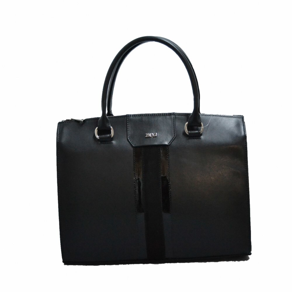Geanta dama Zea piele naturala neagra