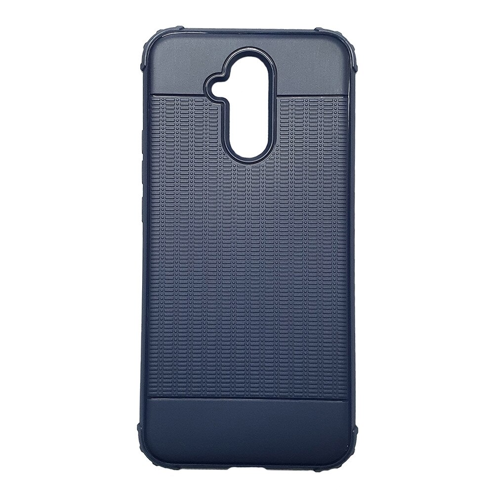 Husa silicon antishock striatii Huawei Mate 20 lite, Albastru