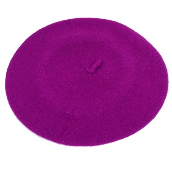 Bereta de dama, Fucsia, 100% lana - BSC204 Bereta de dama, Fucsia, 100% lana - BSC204