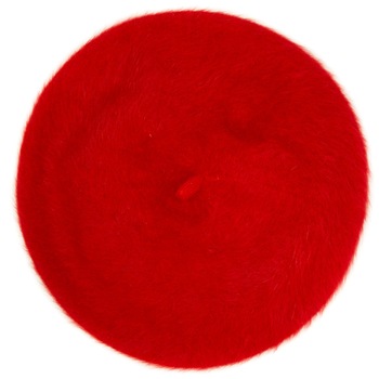 Bereta de dama, Rosu, 100% angora - BSC208 Bereta de dama, Rosu, 100% angora - BSC208