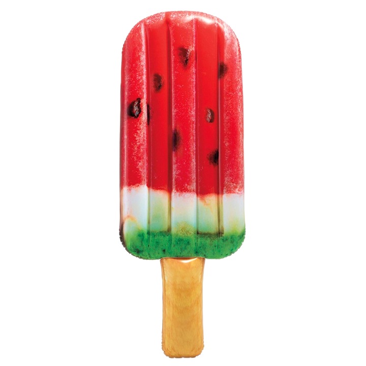 Надуваем дюшек Intex Watermelon Popsicle, Red/Green, 1.91 м x 76 см