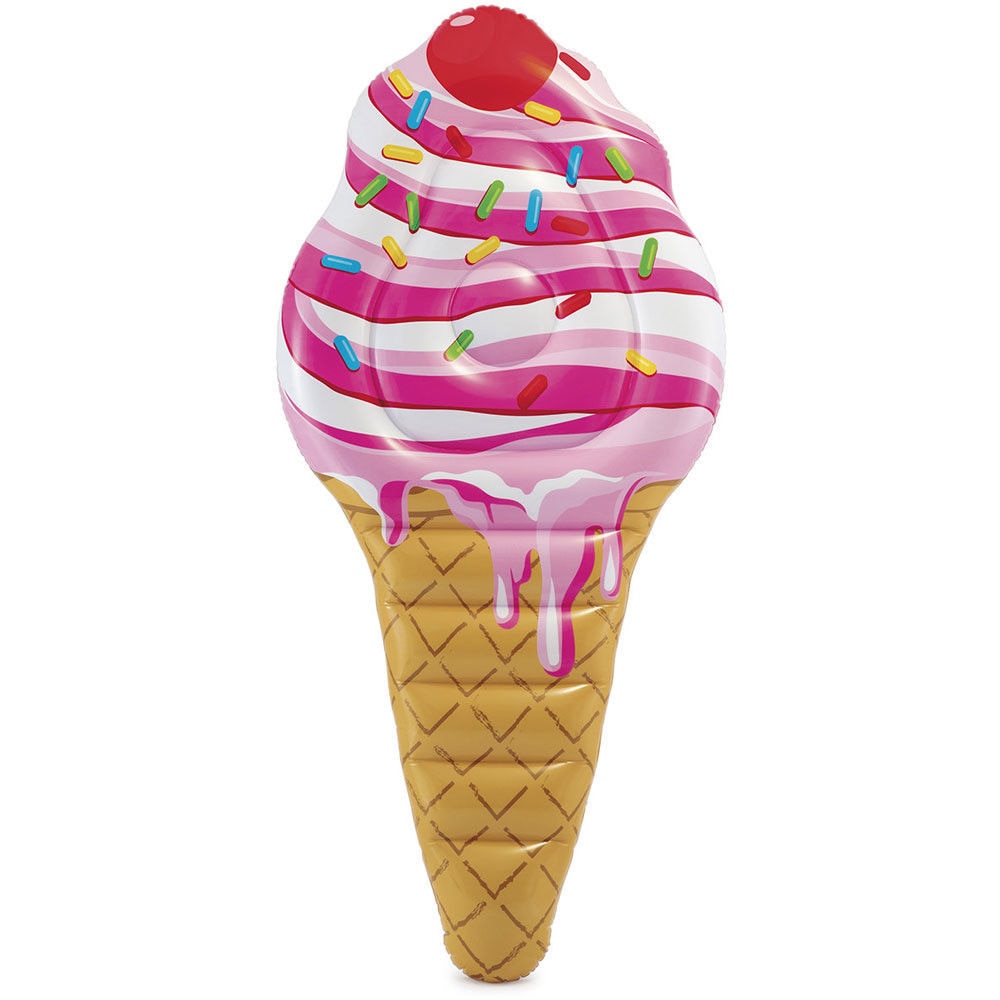 Saltea gonflabila Intex Ice Cream multicolor, 2.42m x 1m