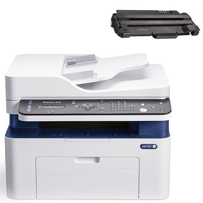 Imprimanta multifunctionala laser Xerox WorkCentre 3025N (with ADF) - 3025V_NI +Cartus de toner compatibil pentru Xerox Phaser 3020 /X-3025 / WorkCentre