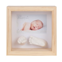 Rama foto cu amprenta manuta si piciorus 3D, Bambino by Juliana, natural