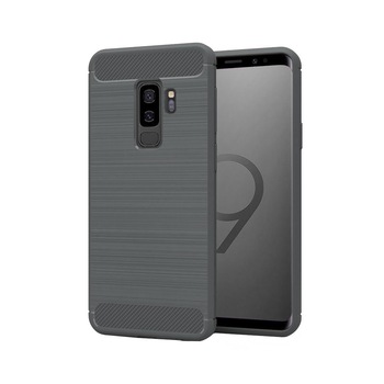 Husa Samsung Galaxy S9, Slim Armor Carbon, carcasa spate Antisoc, Gri Husa Samsung Galaxy S9, Slim Armor Carbon, carcasa spate Antisoc, Gri