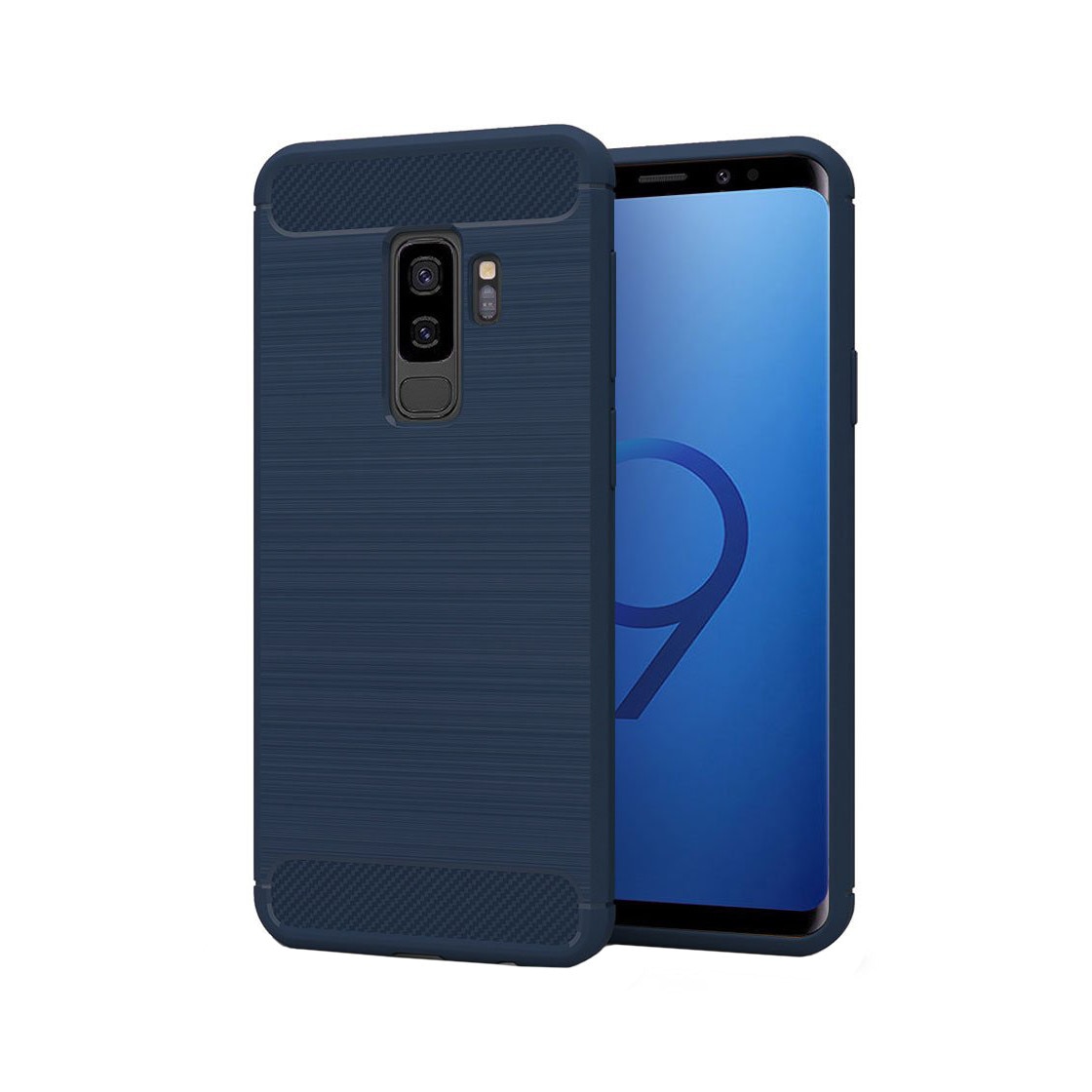 Husa Samsung Galaxy S9, Slim Armor Carbon, carcasa spate Antisoc, Blue