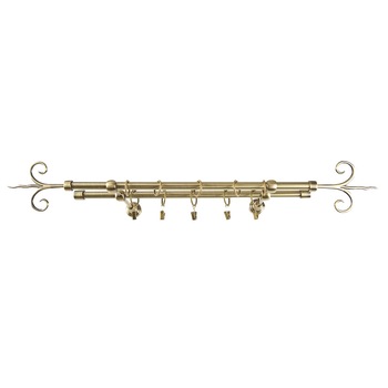 Galerie metalica 120 cm pentru perdele, dubla, model Copac, grosime 16 mm, auriu antic, KIT COMPLET Galerie metalica 120 cm pentru perdele, dubla, model Copac, grosime 16 mm, auriu antic, KIT COMPLET