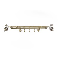 galerie metalica 160 cm pentru perdele dubla model frunza grosime 16 mm auriu antic kit complet imagen 11_0_
0