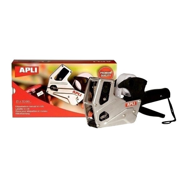 Aparat de etichetat, marcator preturi, METALIC PREMIUM APLI , etichete 21x12mm, 1 linie, 8 caractere, cu etichete tip Sirio