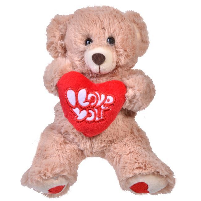 Urs de plus cu mesaj pentru Valentines Day , ATS , 18 cm
