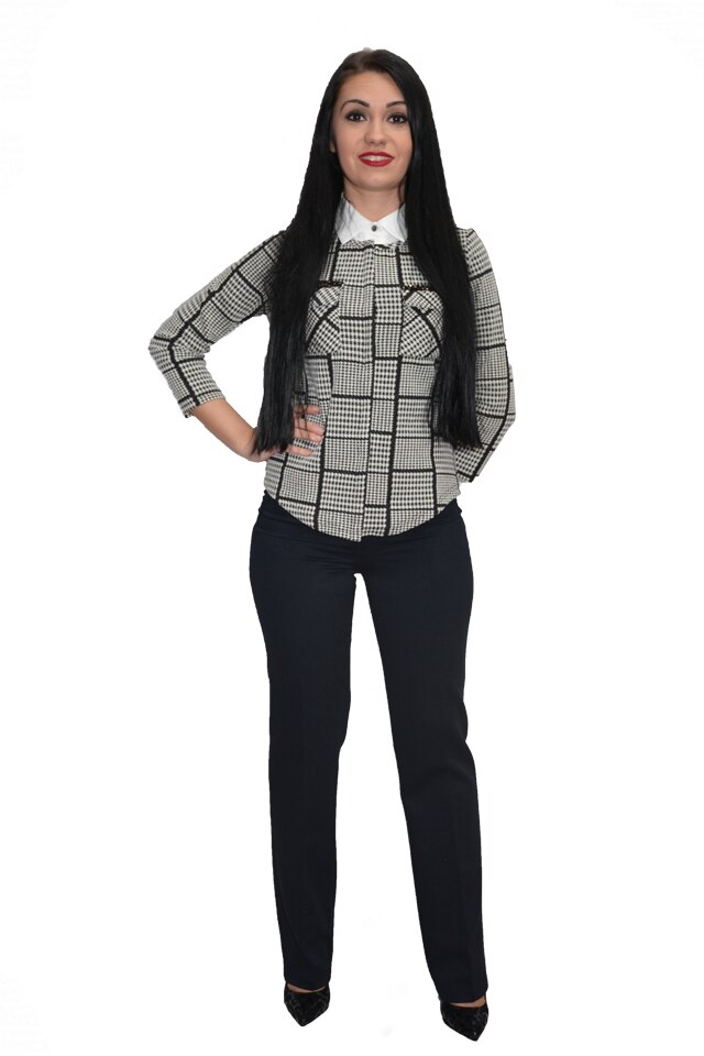 Pantaloni clasici,confortabili, D&J Exclusive, Negru