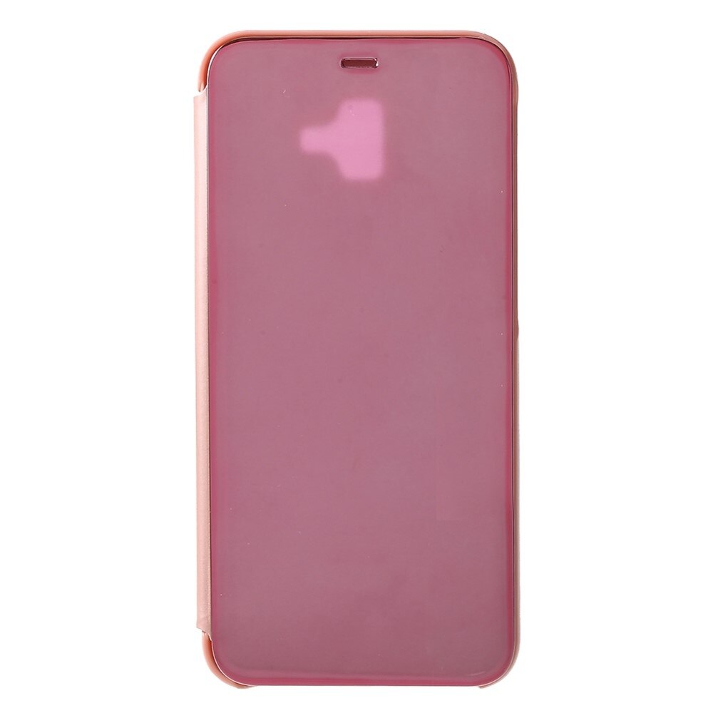 Husa carte clear view Samsung J4 plus, Rose