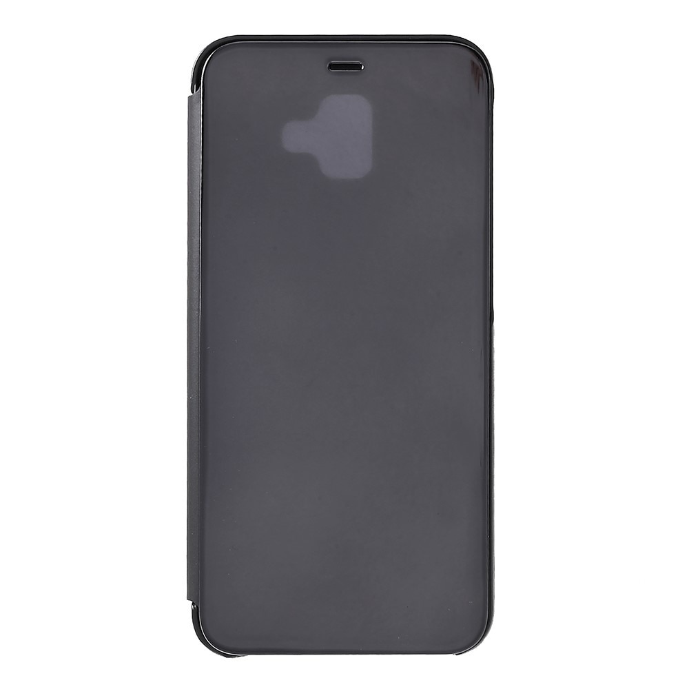 Husa carte clear view Samsung J4 plus, Negru