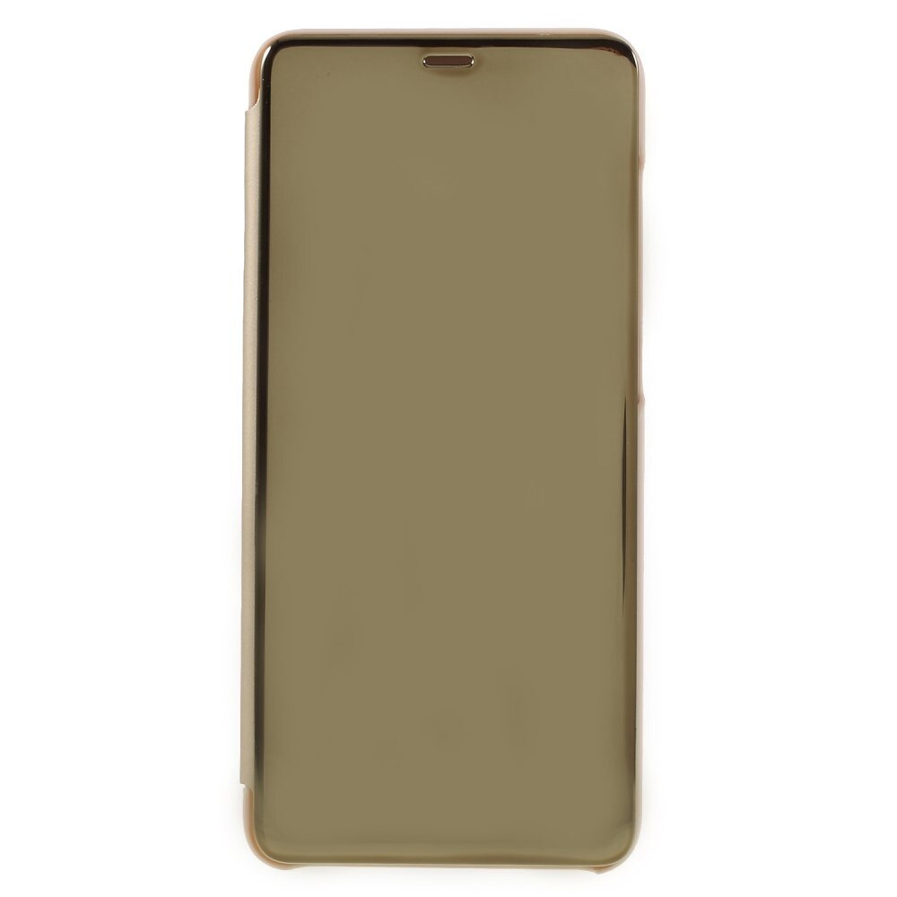 Husa carte clear view Samsung A7 (2018), Gold