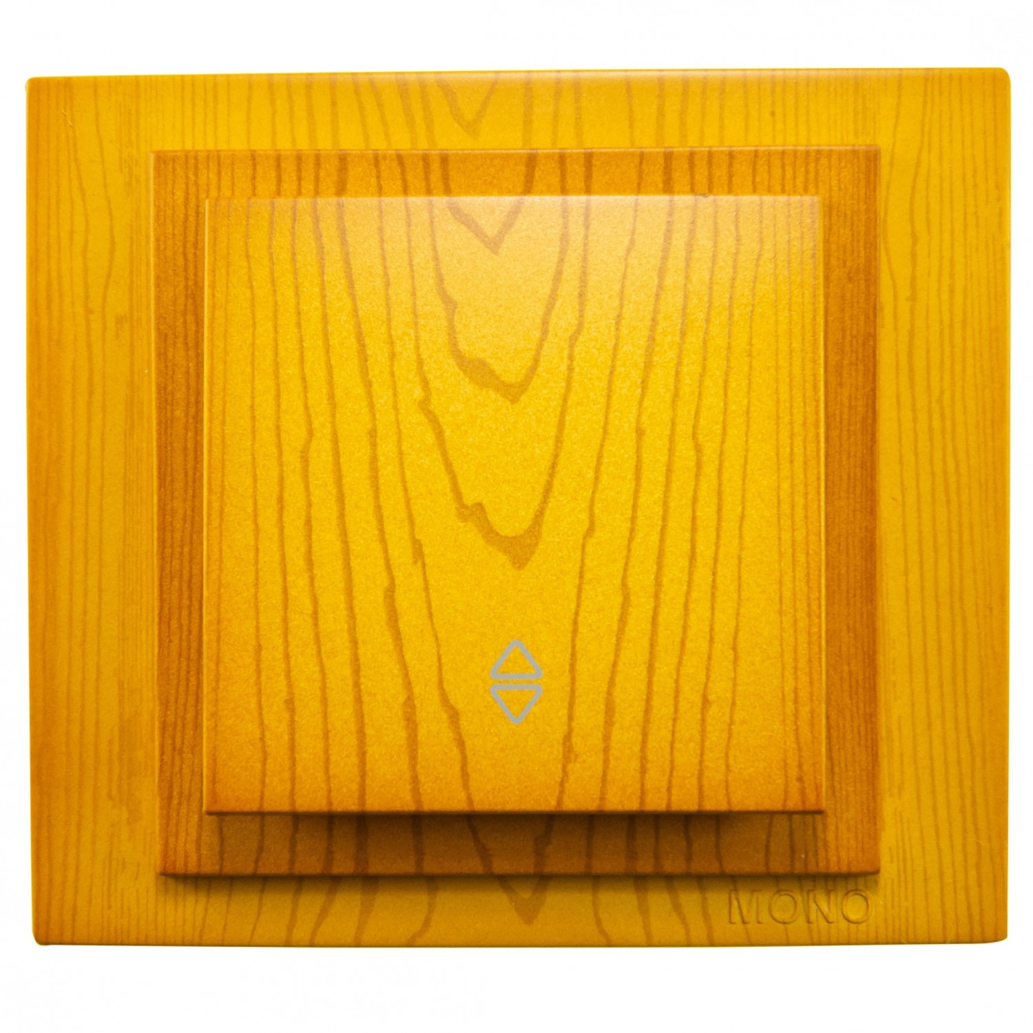 Intrerupator simplu iMKⓇ cap scara, rama inclusa, maro, AN