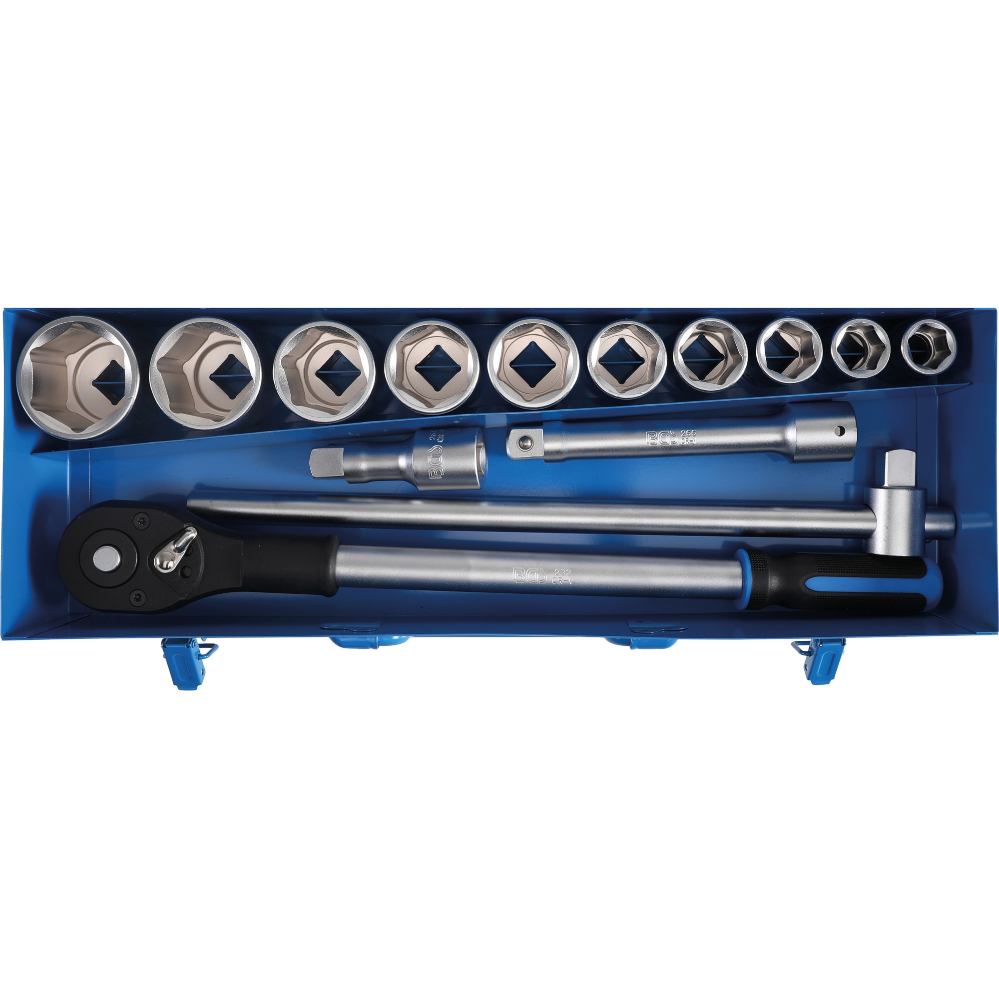 Trusa cu tubulare hexagonale 22-50mm, actionare 3/4'',14 piese