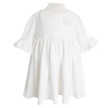 Rochie catifea moale ivoire Rochie catifea moale ivoire