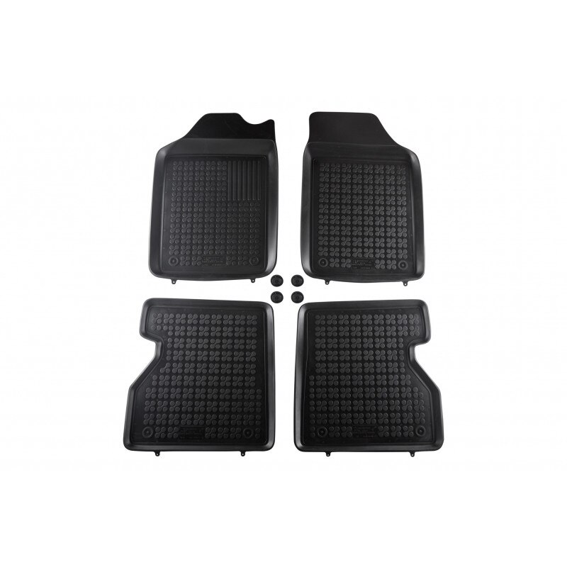Set 4 Covorase Presuri Auto Negru din Cauciuc RENAULT KANGOO I (1998-2008)