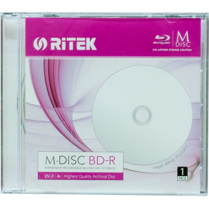 Ritek MDisc Bluray BDR 25GB 4x (Printable) eMAG.ro